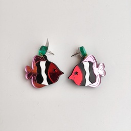 Pendientes Pez Rayas Metacrilato