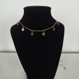 Collar Multicharm Huellas Perro (Dorado)