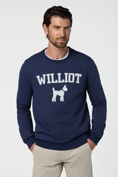 Sudadera Parche Williot Azul Denim - Williot