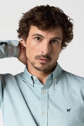 Camisa Pata de Gallo Verde  - Williot