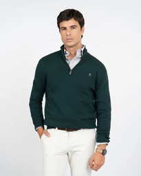 Jersey Zipper Green Forest - Harper &amp; Neyer